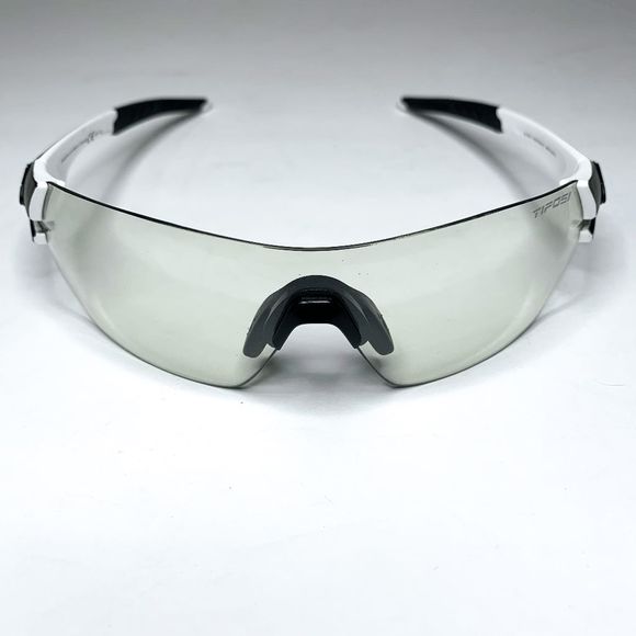 Tifosi Slice Sport Sunglasses Clear Lens Cycling, Hiking, Running Black/White - Picture 4 of 9